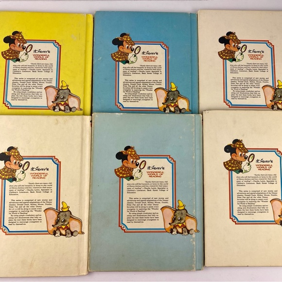 Disney's Wonderful World of Reading Lot of Six Vintage 1970s Children’s Books - Picture 2 of 12
